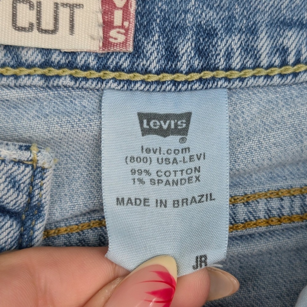 VTG Levi's 518 Jeans Women's 28x30 Light Blue Superlow Boot Cut Streetwear Y2K - Picture 4 of 7